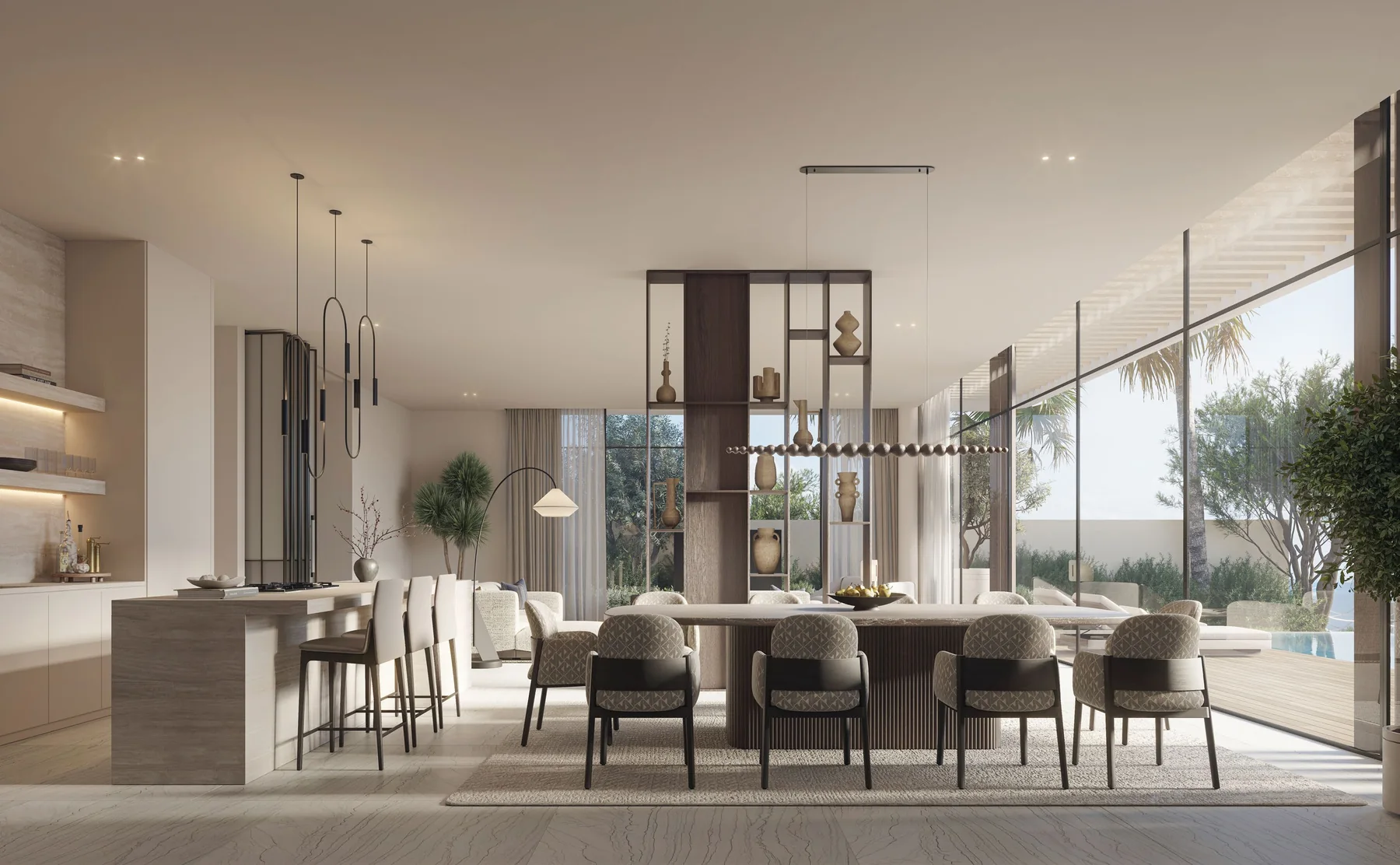 Open-plan residence interior at Anantara Residences